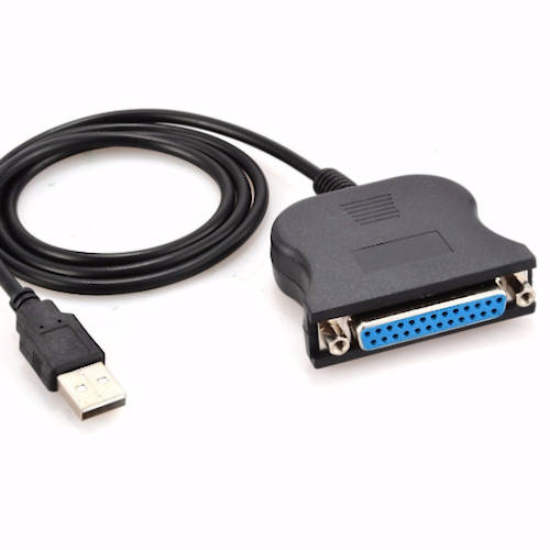 CABLE USB A 2.0 MACHO / DB25 HEMBRA 1,8 MTS