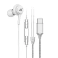 Auricular C/Mic P/Celular Con Conector Tipo C NISUTA Blanco