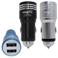 Cargador Para Auto 12/24V Usb 5V 3,1A 2 Salid V/Colores Cargador Para Auto 12/24V Usb 5V 3,1A 2 Salid V/Colores