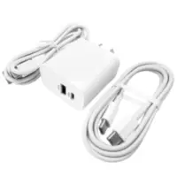 Cargador 25W Usb-C Carga Rapida Pd + USB-A QC Belsic Con 2 Cables