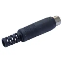 Conector Ficha Rca Hembra Plastico Negro Calidad Superior Conector Ficha Rca Hembra Plastico Negro Calidad Superior