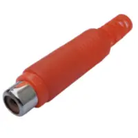 Conector Ficha Rca Hembra Plastico Rojo Calidad Superior Conector Ficha Rca Hembra Plastico Rojo Calidad Superior