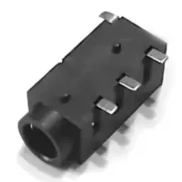 Conector Ficha Miniplug 3,5 4 Polos Jack Hembra Plastico Chasis