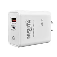 Cargador 35W Usb-C Pd + Usb-A Qc Carga Rapida Nisuta Sin Cable Cargador 35W Usb-C Pd + Usb-A Qc Carga Rapida Nisuta Sin Cable