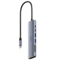 Hub Usb C 3.0 7 Puertos 1xHdmi / 2xUsb-A / 2xUsb-C / 1xSD / 1xTF Hub Usb C 3.0 7 Puertos 1xHdmi / 2xUsb-A / 2xUsb-C / 1xSD / 1xTF