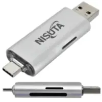 Lector Usb Para Tarjetas MicroSD Y SD hasta 2TB y 5 GbpS con conector USB-C 3.1 y USB-A 3.0 Lector Usb Para Tarjetas MicroSD Y SD hasta 2TB y 5 GbpS con conector USB-C 3.1 y USB-A 3.0
