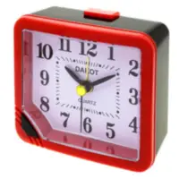 Reloj Despertador 4 agujas Dakot A11 Negro vivo Rojo