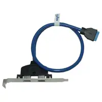 Placa Slot Trasero Usb 3.0 Con 2 Salidas Nisuta Ns-Slusb3