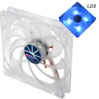 Fan 120Mm Led Azul 3Pin+Adpt 25Mm Espesor 1000Rpm Rulem Titan Fan 120Mm Led Azul 3Pin+Adpt 25Mm Espesor 1000Rpm Rulem Titan