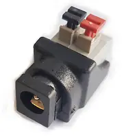 Ficha Dc Hueco 5,5 X 2,1 Mm Jack Hembra Push Terminal