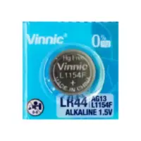 Pila LR44 AG13 L1154F Vinnic Litio 3V Blister x1