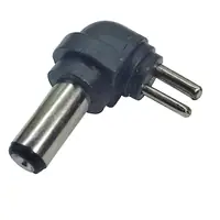 Plug Hueco 5,5 X 1,5 Mm Intercambiable Macho 90 Grados Polarizado