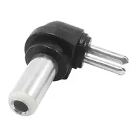 Plug Hueco 5,5 X 2,5 Mm Intercambiable Macho 90 Grados Polarizado