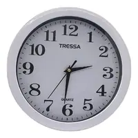 Reloj Pared Agujas Redondo 20 cm Blanco Tressa