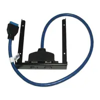 Placa Slot Delantero Bahia 3,5 Pulg Usb 3.0 Con 2 Salidas