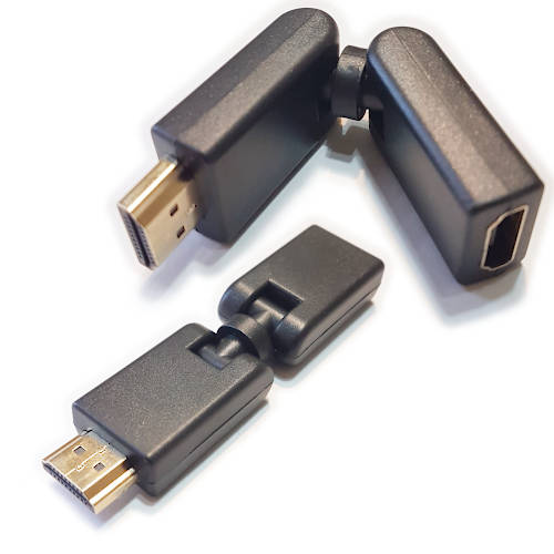 Adaptador Hdmi 270 Grados Macho-Hembra Rotacion No Rigida