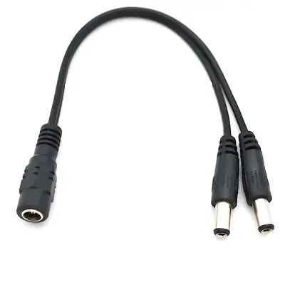 Adaptador Dc Hueco 5,5 X 2,1 Mm Hembra A 2 Machos (Pulpito)