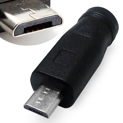 Adaptador Dc Hueco 5,5 X 2,5 Mm Hembra A Micro-Usb