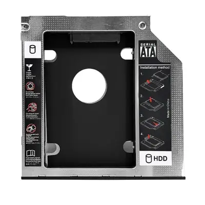 Adaptador 2Do Disco Notebook Hdd Sata Ssd 12,7Mm Espesor Para Windows