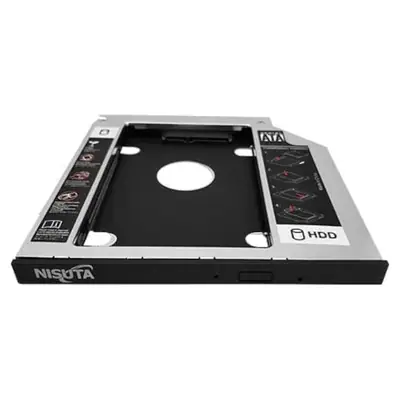Vista lateral de Adaptador 2Do Disco Notebook Hdd Sata Ssd 12,7Mm Espesor Para Windows