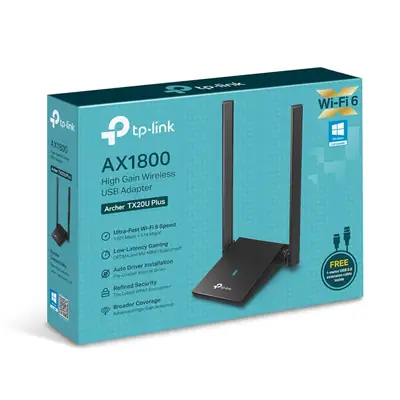Detalles accesorios de Adaptador Wifi Usb Dual Band Tp-Link Archer Tx20U Plus Ax1800 Wifi6