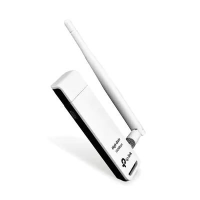 Vista lateral de Adaptador Wifi Usb 150Mbps Tp-Link Ant Desm 3Db Wn722N