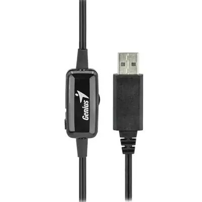 Vista lateral de Auricular Usb Con Microfono Genius Hs-220U USB-A