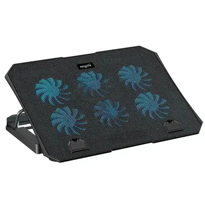 Base Para Notebook Nisuta Nscn86 Reclinable 6 Ventiladores C/ Regulador Velocidad