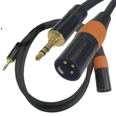 Cable 3 Pines Xlr Canon A Miniplug 3,5Mm 1,5 Mts Balanceado