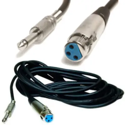 Detalles accesorios de Cable 3 Pines Xlr Canon A Plug 6,5Mm 1 Mts Balanceado