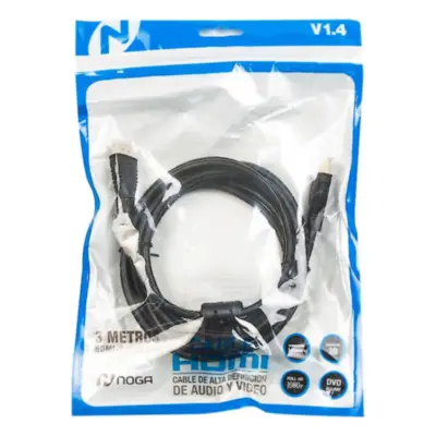 Detalles accesorios de Cable Hdmi Macho - Macho 3 Mts V1.4 1080P Noga