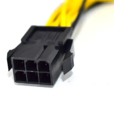 Detalles accesorios de Cable Power Pci-E 6 Pin Hembra A 2X Pci-E 8 (6+2) Pin Macho