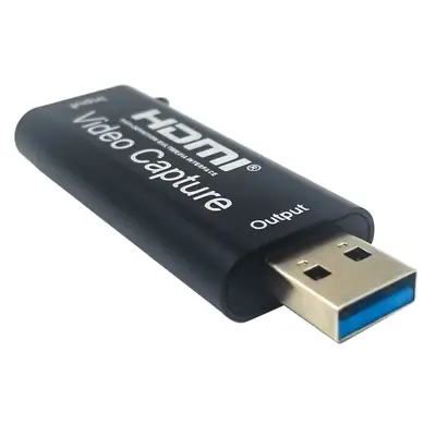 Vista lateral de Capturadora De Video Usb A Hdmi 4K Belsic Cap3040