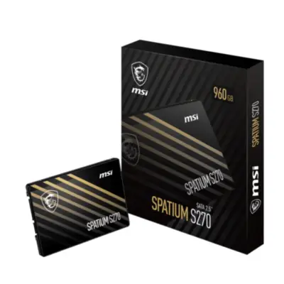 Detalles accesorios de Disco SSD Estado Solido 480Gb 2,5 MSI Spatium S270