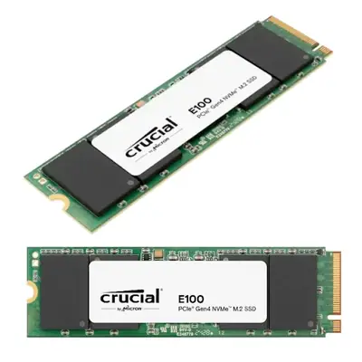 Detalles accesorios de Disco Ssd Estado Solido 480Gb M.2 2280 Crucial E100 Nvme Gen4