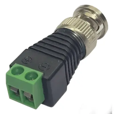 Vista lateral de Ficha Bnc Macho A Bornera