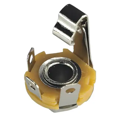 Detalles accesorios de Conector Ficha Mono Jack 6,5 Hembra Metal Chasis C/Corte Rosca