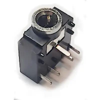 Conector Ficha Miniplug 3,5 Jack Hembra Estereo Plastico P/Circ Con Corte