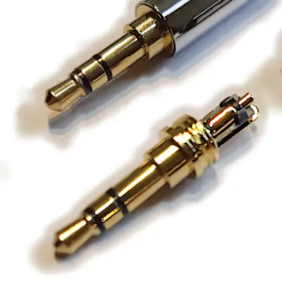 Detalles accesorios de Conector Ficha Miniplug 3,5 Macho Estereo Cuerpo Compacto Plata 7Mm Diam