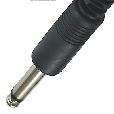 Detalles accesorios de Conector Ficha Mono Plug 6,5 Macho Plastico Negro