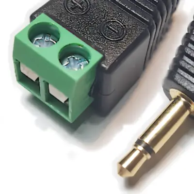 Detalles accesorios de Conector Ficha Miniplug 3,5 Macho Mono A Bornera