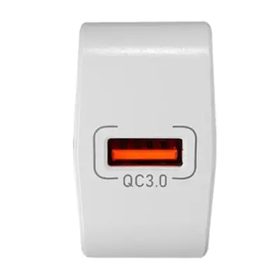 Detalles accesorios de Cargador 18W Usb-A Carga Rapida Qc Sin Cable Nisuta