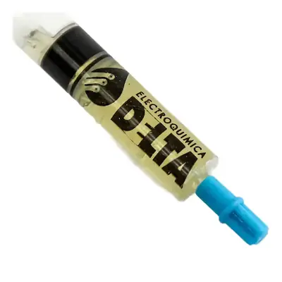 Vista lateral de Grasa Lubricante Para Mecanismos Plasticos y Metalicos Jeringa 5Cc