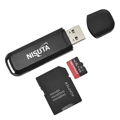 Lector Usb Para Tarjetas Micro-Sd Y Sd Nisuta 3.0