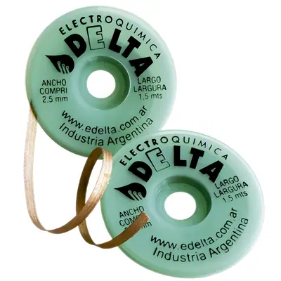 Malla Desoldante Rollo De 2,5Mm X 1,50Mts