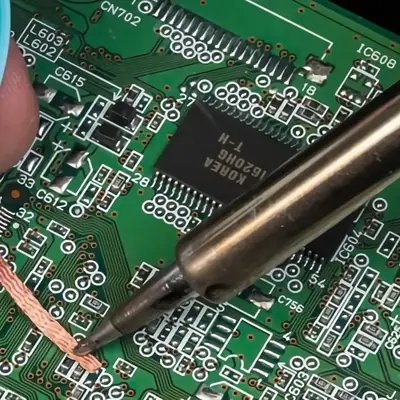 Vista lateral de Malla Desoldante Rollo De 2,5Mm X 1,50Mts