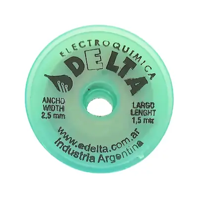 Detalles accesorios de Malla Desoldante Rollo De 2,5Mm X 1,50Mts