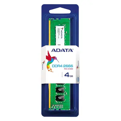 Vista lateral de Memoria Ddr4 4Gb 2666Mhz Cl19 Adata Single Tray