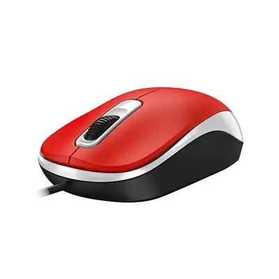 Vista lateral de Mouse Genius Dx-110 Usb 1000 Dpi Rojo