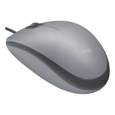 Vista lateral de Mouse Logitech M110 Usb Silent 1000 Dpi Silver